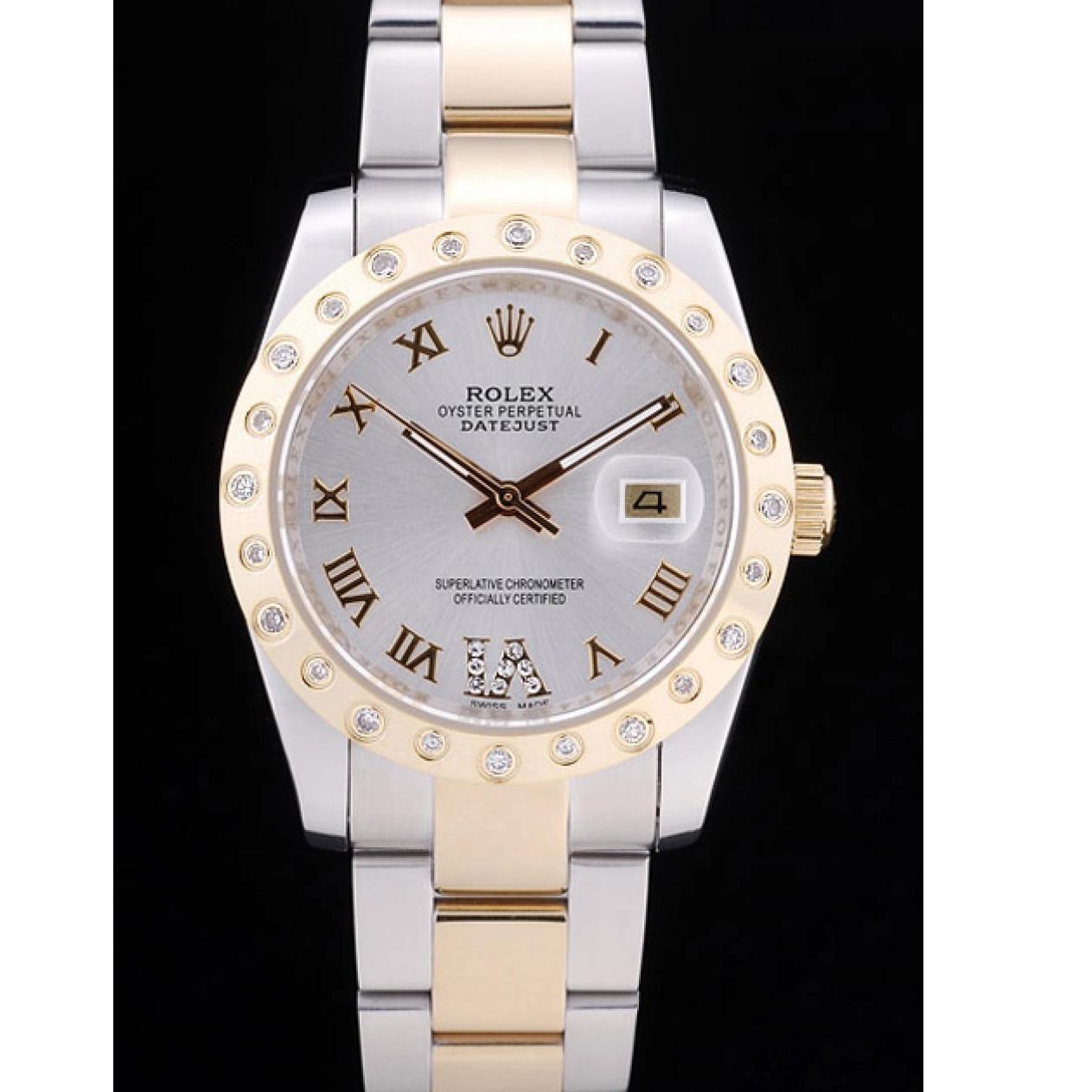 MiroTime 0721 Rolex Datejust Diamond Bezel White Dial 7464